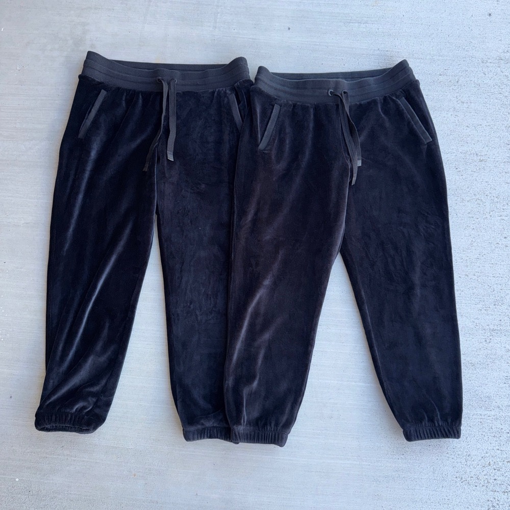 Athleta Pants Lot Bundle Womens Large Black Athleisure Double Cozy Karma Jogger